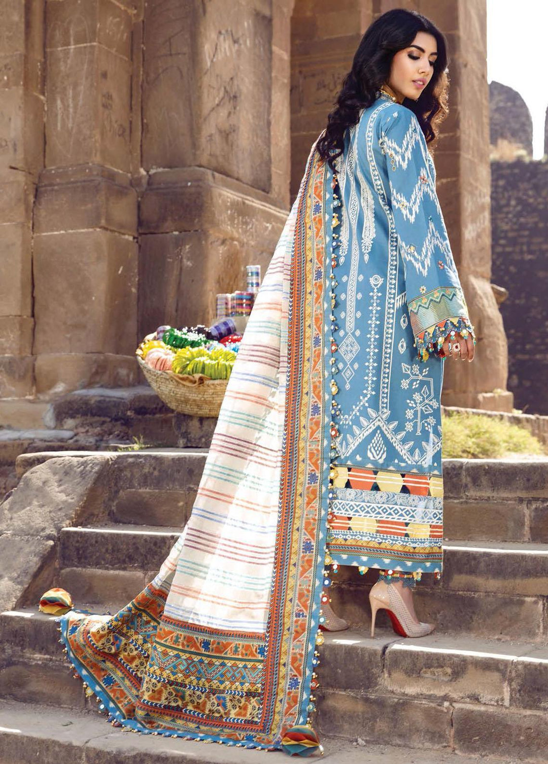 Viva Virsa By Anaya Embroidered Lawn Suits Unstitched 3 Piece AKC22VV VEL22-10 Fareshteh - Festive Collection