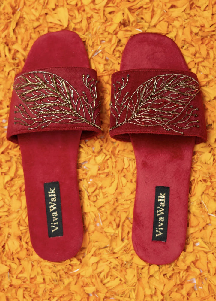 VivaWalk Festive Style Flats Nazaqat