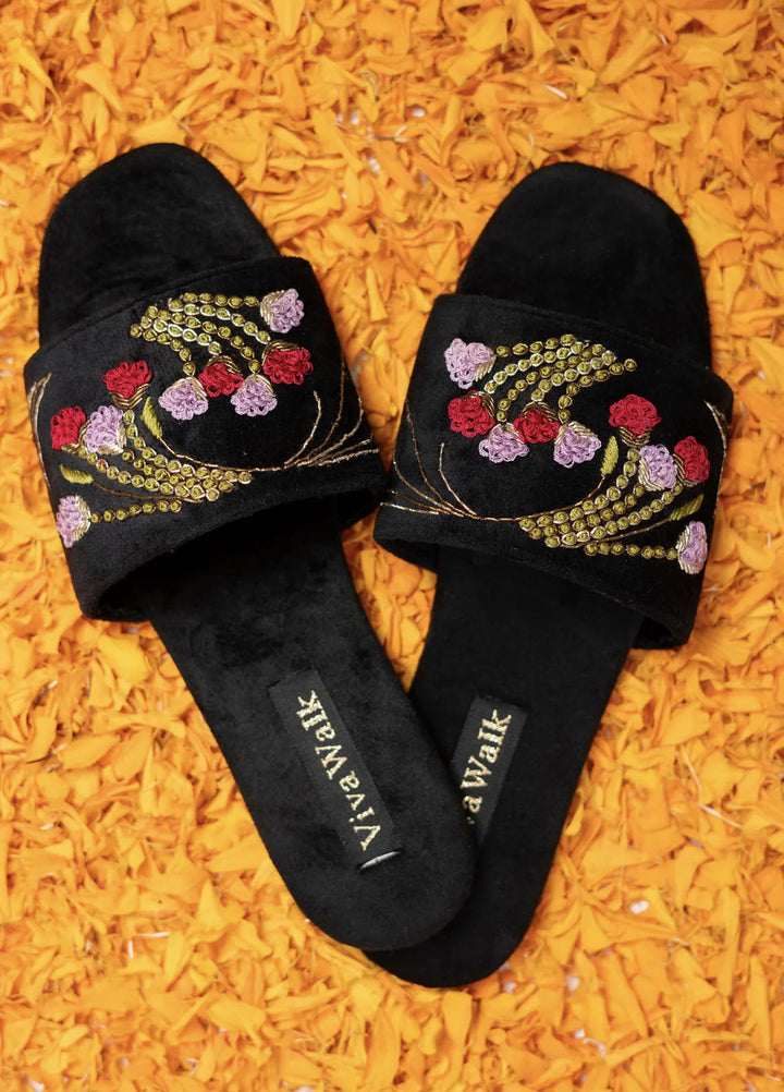VivaWalk Festive Style Flats Paaye Zeenat