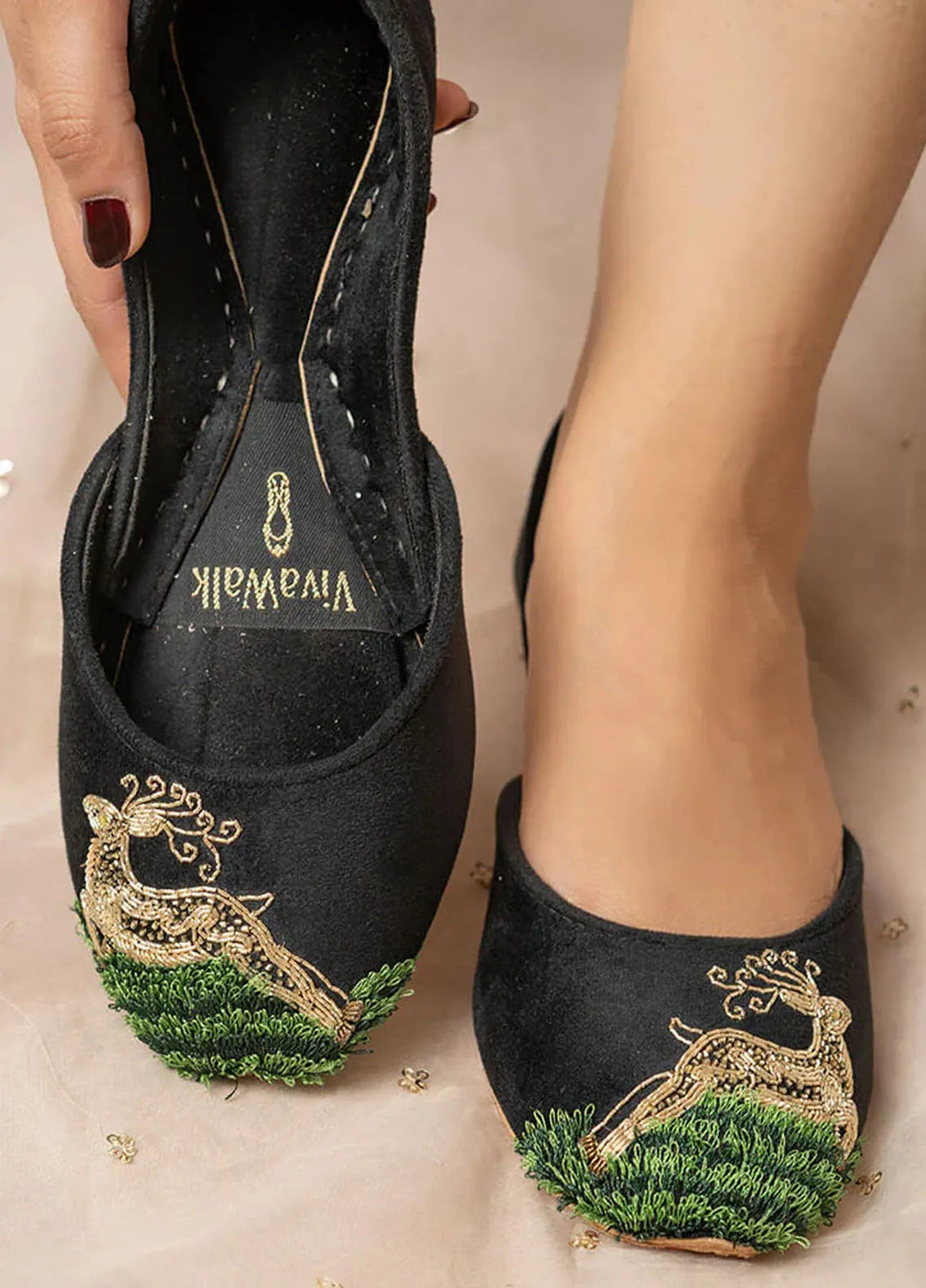 Vivawalk Festive Style Khussa Forest Muse