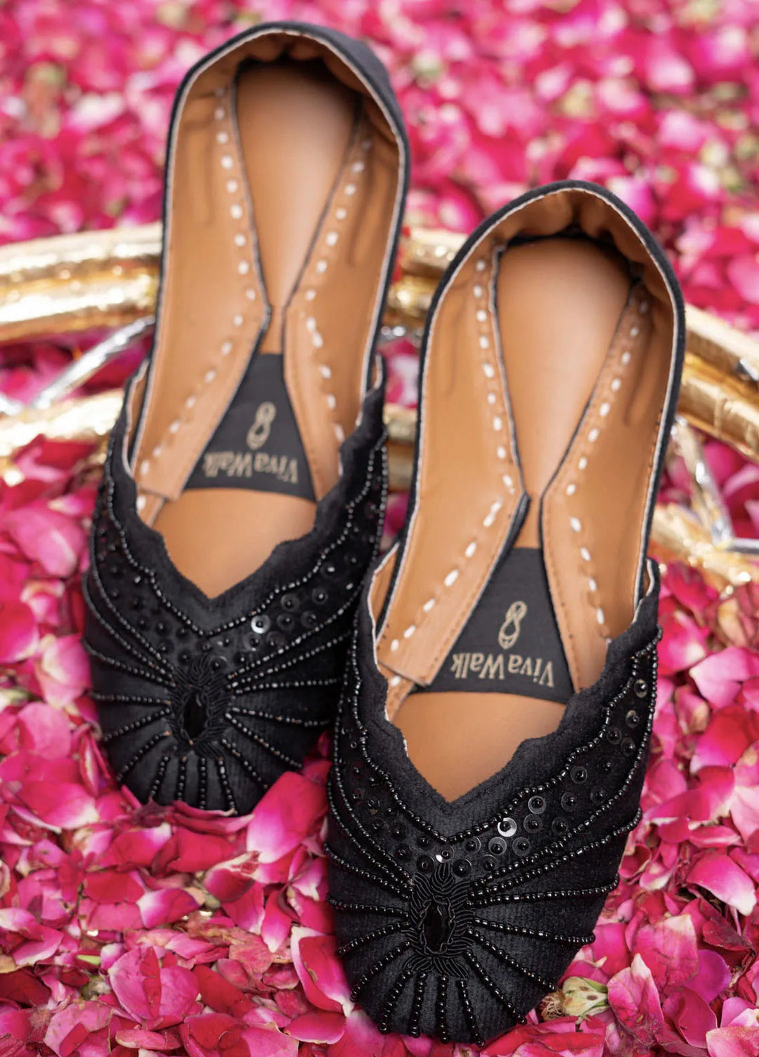 VivaWalk Festive Style Khussa Ishq E Siyah