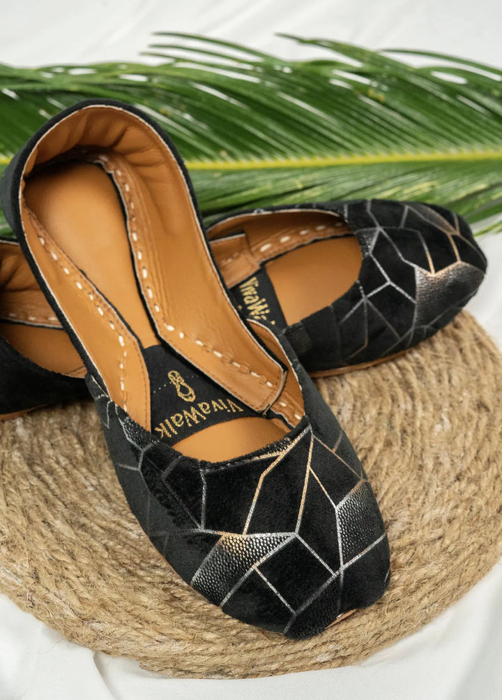 Vivawalk Festive Style Velvet Khussa Vogue Veil