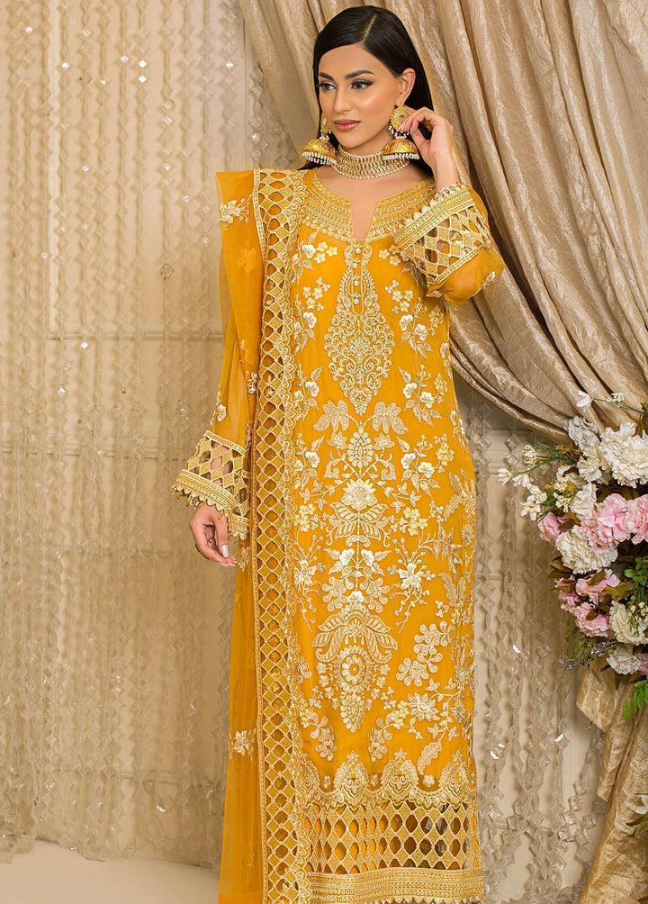 Vive La Fete By Imrozia Embroidered Chiffon Suits Unstitched 3 Piece IMP22VF L-252 Opal - Premium Collection