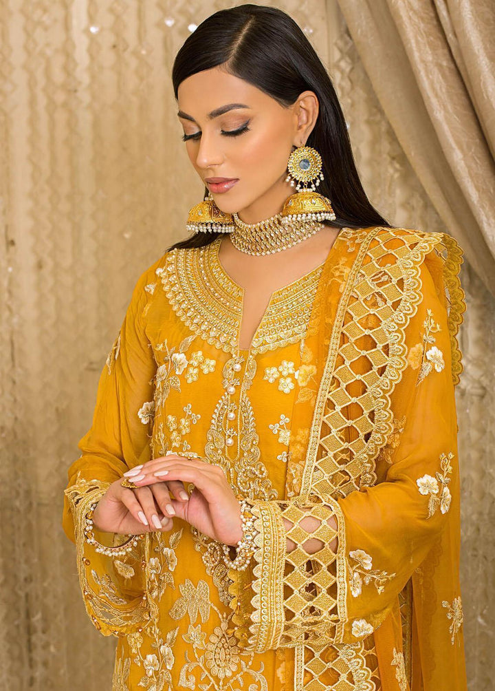 Vive La Fete By Imrozia Embroidered Chiffon Suits Unstitched 3 Piece IMP22VF L-252 Opal - Premium Collection