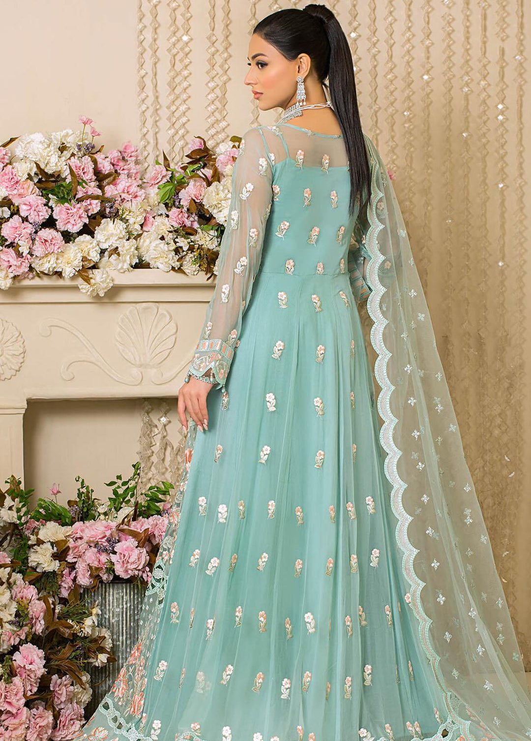 Vive La Fete By Imrozia Embroidered Organza Suits Unstitched 3 Piece IMP22VF L-253 Aster - Premium Collection