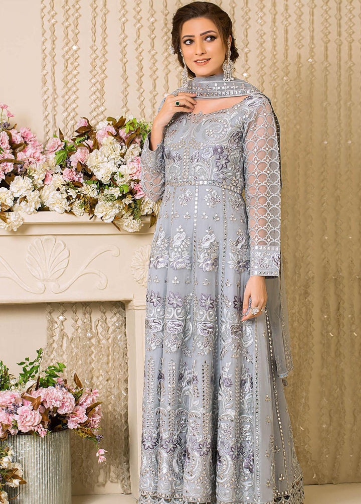 Vive La Fete By Imrozia Embroidered Net Suits Unstitched 3 Piece IMP22VF L-254 Mystique - Premium Collection