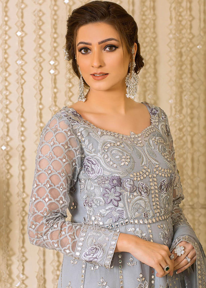 Vive La Fete By Imrozia Embroidered Net Suits Unstitched 3 Piece IMP22VF L-254 Mystique - Premium Collection