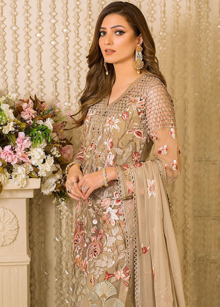 Vive La Fete By Imrozia Embroidered Organza Suits Unstitched 3 Piece IMP22VF L-258 Ethereal - Premium Collection