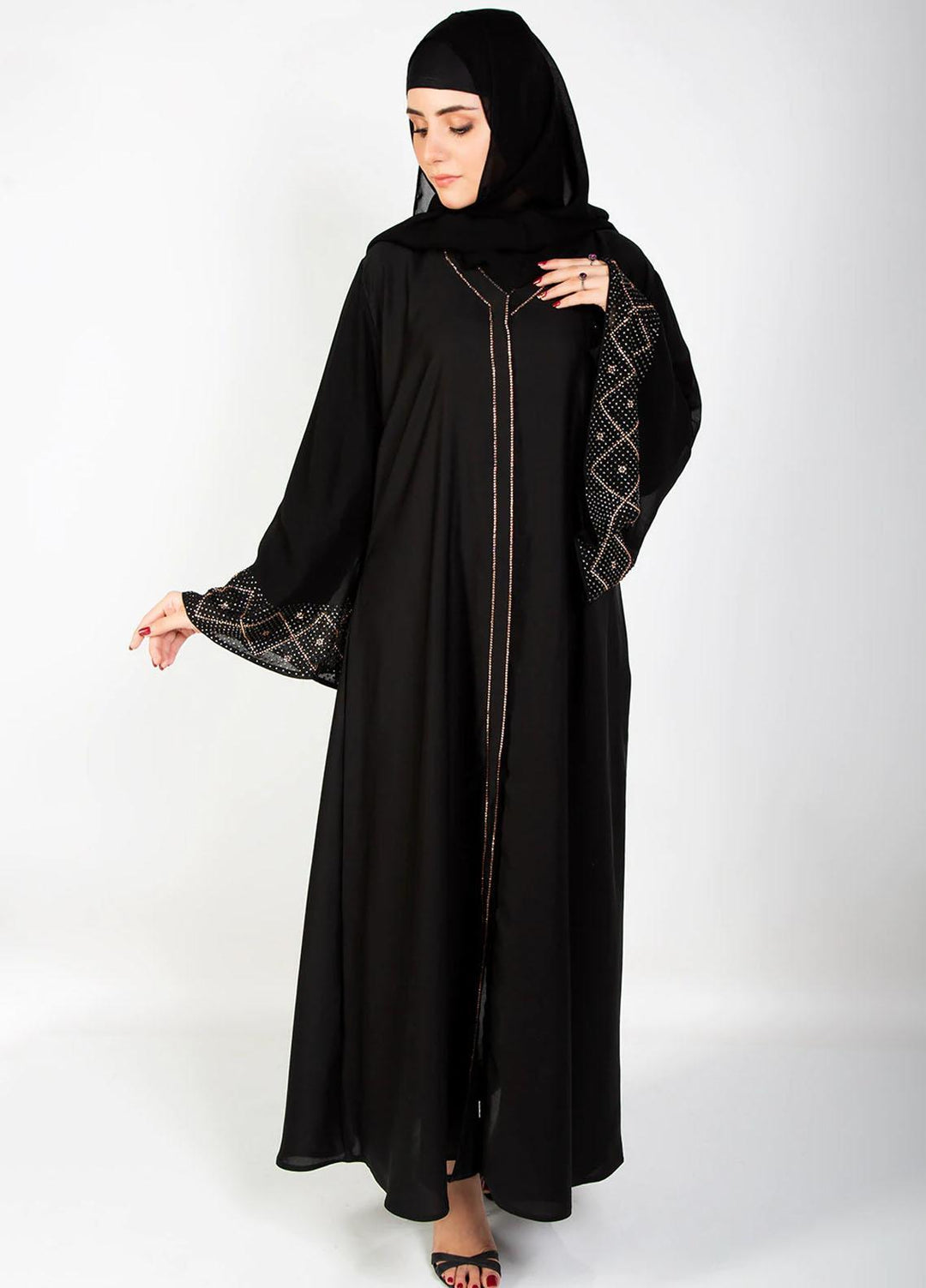 Abaya pk  Nida Pret Abaya ABA22VG ZAARA