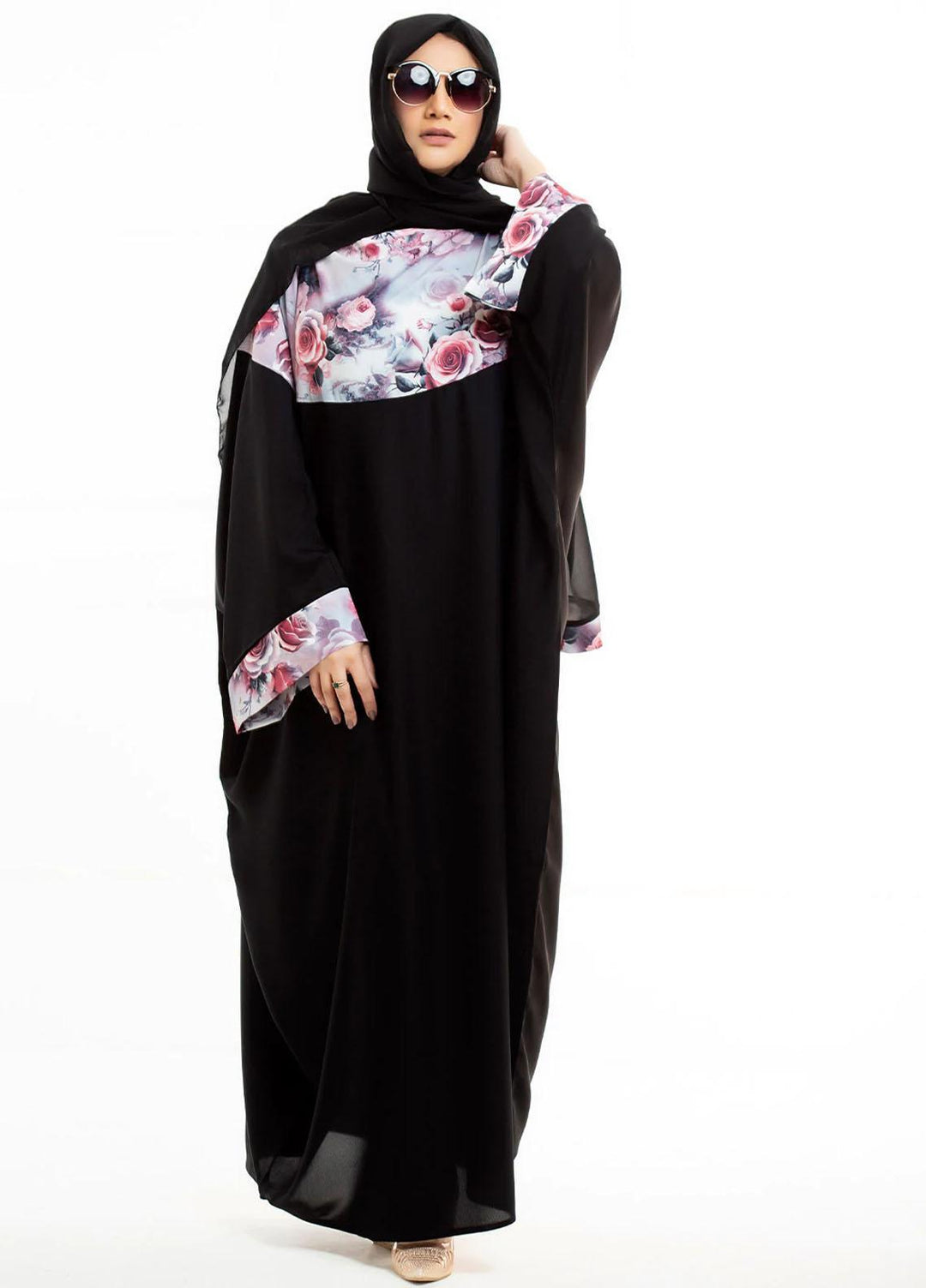 Abaya pk  Nida Pret Abaya ABA22VG PRINTED BLOOM ELEGANCE