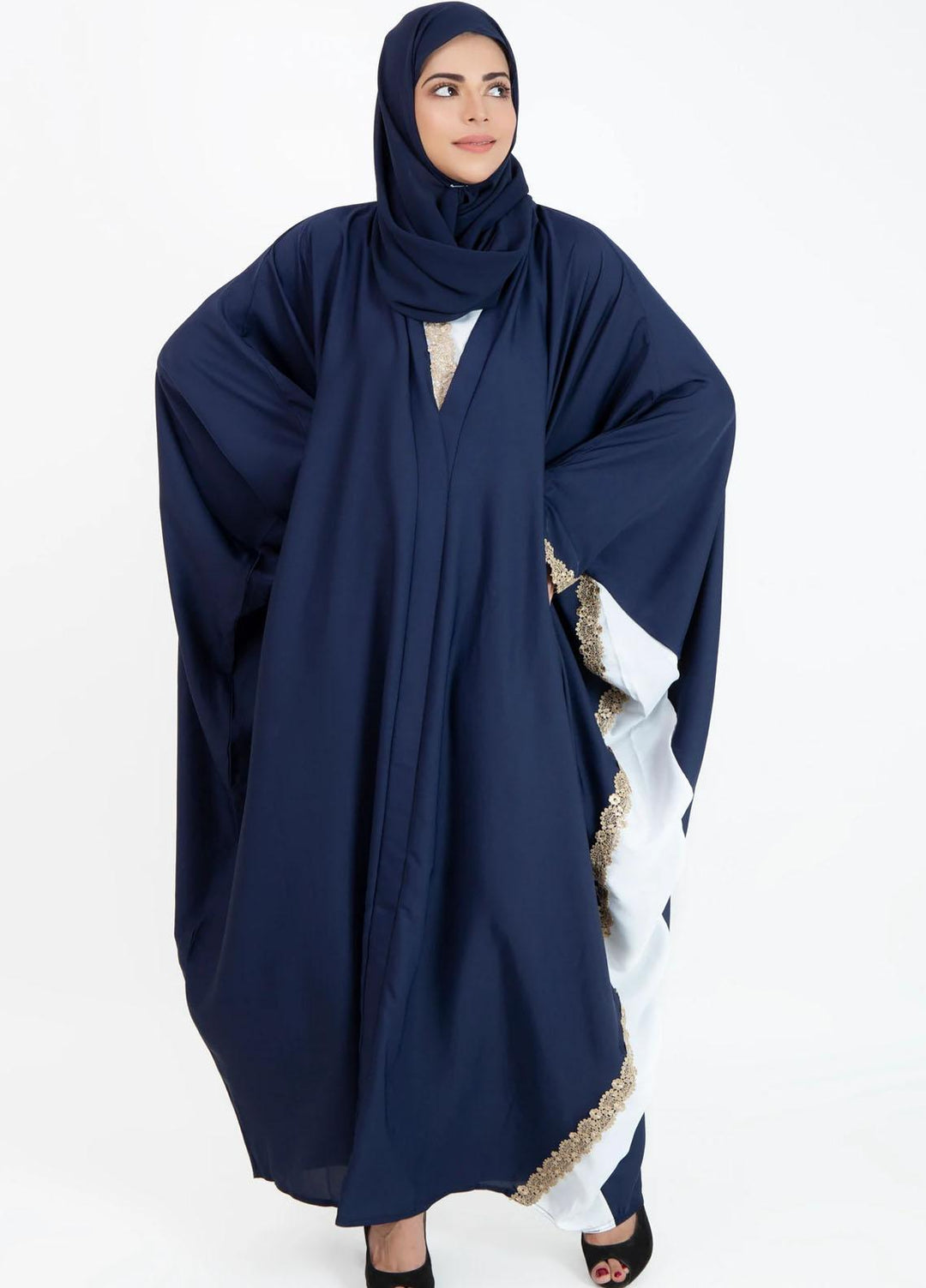 Abaya pk  Nida Pret Abaya ABA22VG BLUE PONCHO
