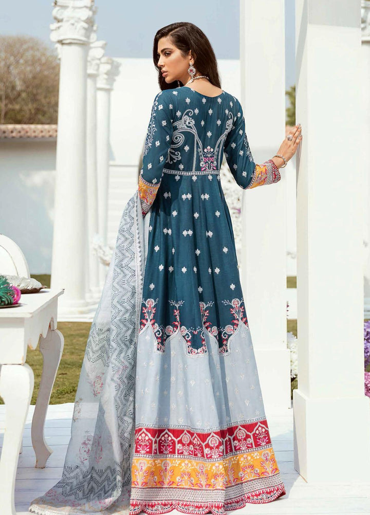 Vogue by Emaan Adeel Embroidered Lawn Suits Unstitched 3 Piece EA21VF 02 MIDNIGHT BLOSSOM - Festive Collection