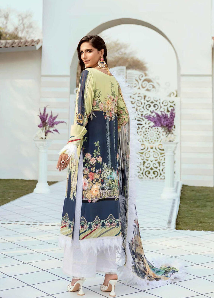 Vogue by Emaan Adeel Embroidered Lawn Suits Unstitched 3 Piece EA21VF 05 LIME CHARM - Festive Collection