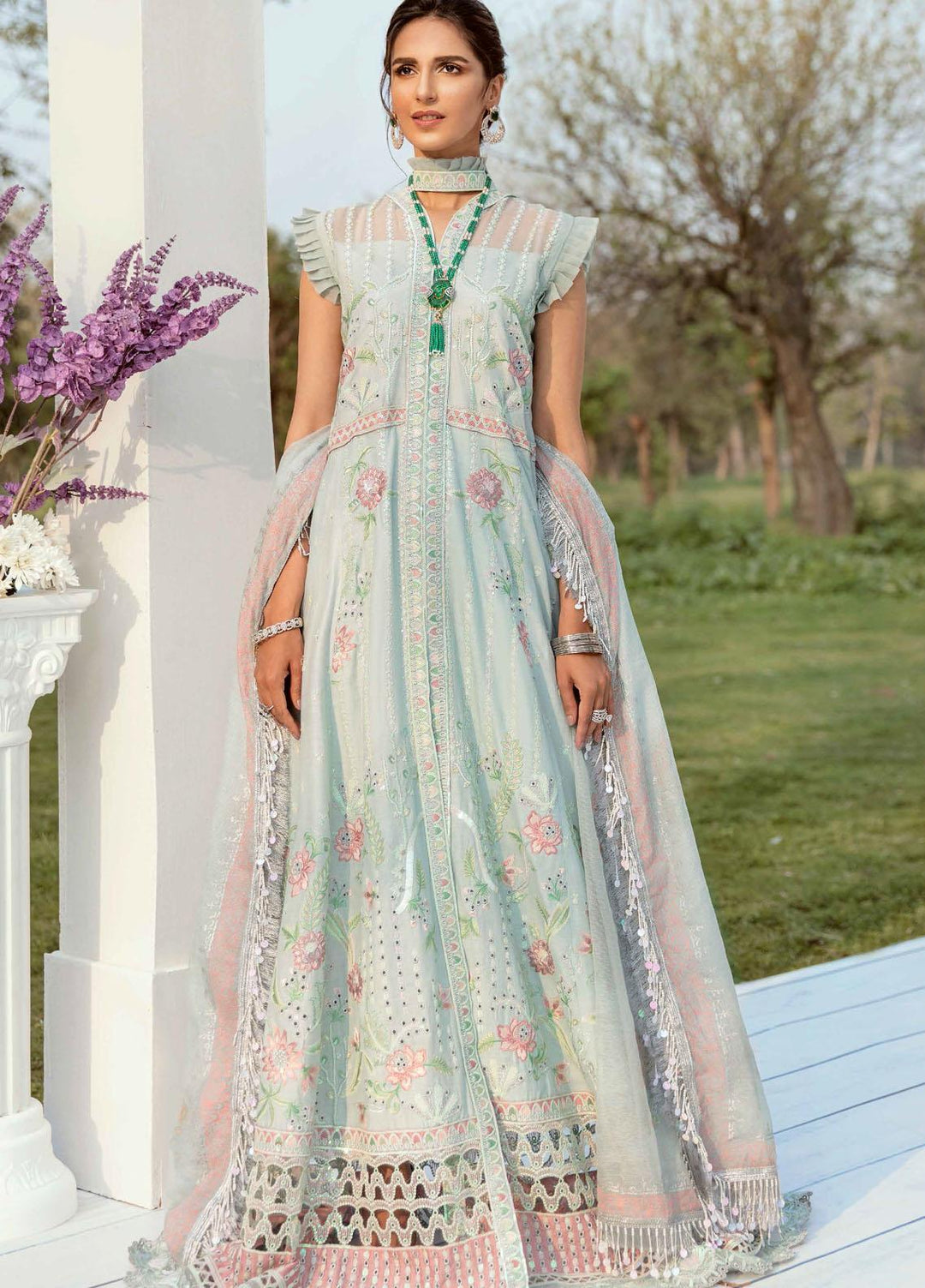 Vogue by Emaan Adeel Embroidered Lawn Suits Unstitched 3 Piece EA21VF 08 DREAMY WONDER - Festive Collection