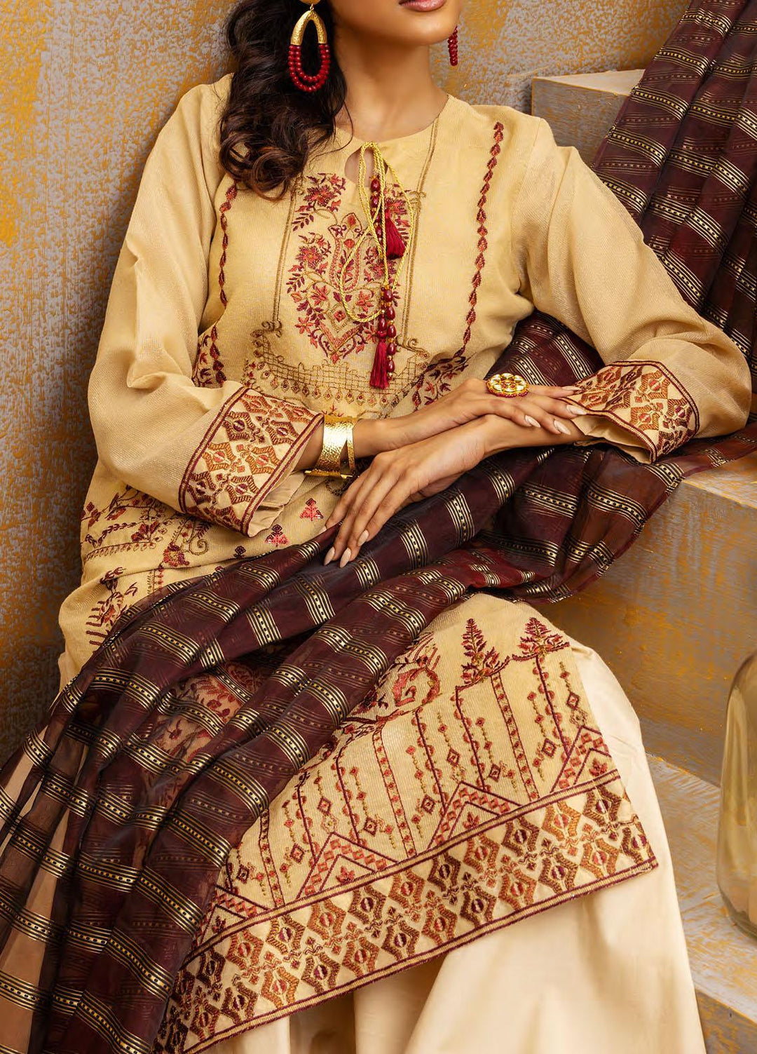 Vogue By Salitex Embroidered Lawn Suits Unstitched 3 Piece ST23V WK-01138UT - Festive Collection