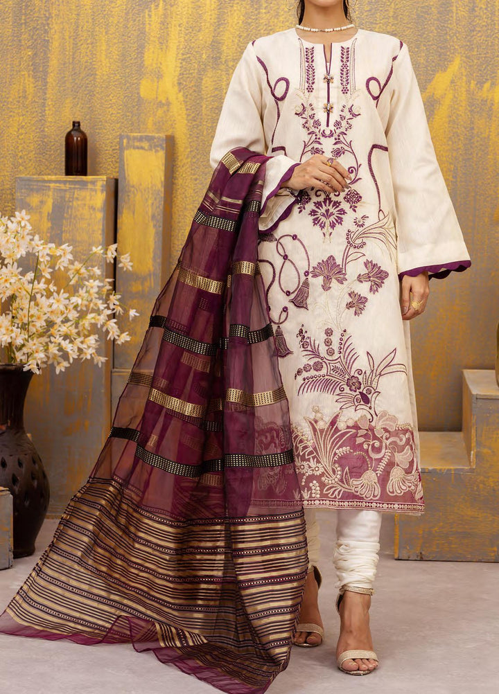 Vogue By Salitex Embroidered Lawn Suits Unstitched 3 Piece ST23V WK-01141UT - Festive Collection