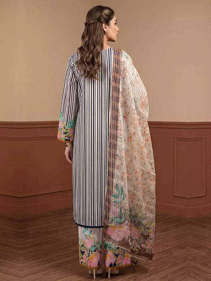 Salitex Unstitched Printed Lawn Silk 3 Piece Suit SUNS7ASI359 - Casual Collection