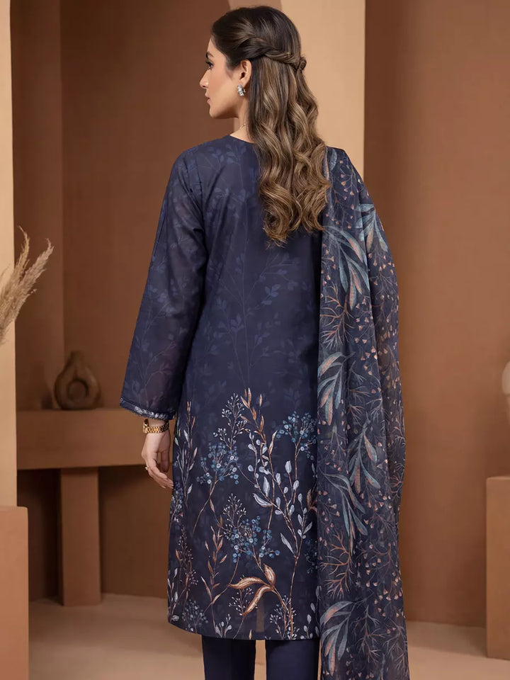 Salitex Unstitched Printed Lawn Silk 3 Piece Suit SUNS7ASI357 - Casual Collection