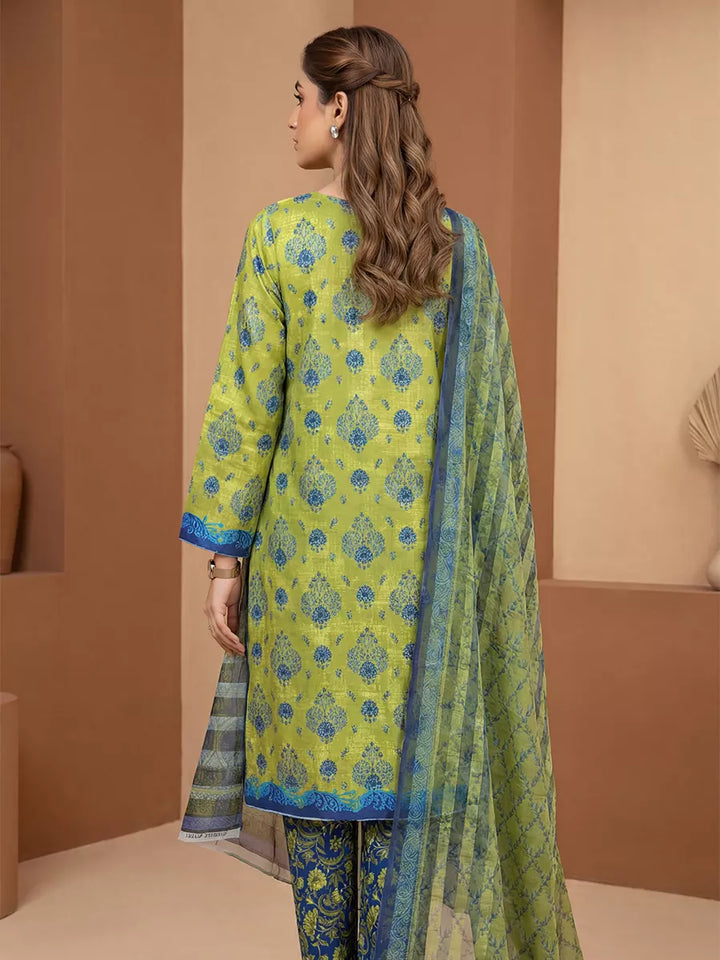Salitex Unstitched Printed Lawn Silk 3 Piece Suit SUNS7ASI353 - Casual Collection