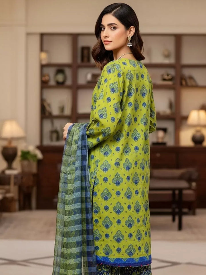 Salitex Unstitched Printed Lawn Silk 3 Piece Suit SUNS7ASI353 - Casual Collection
