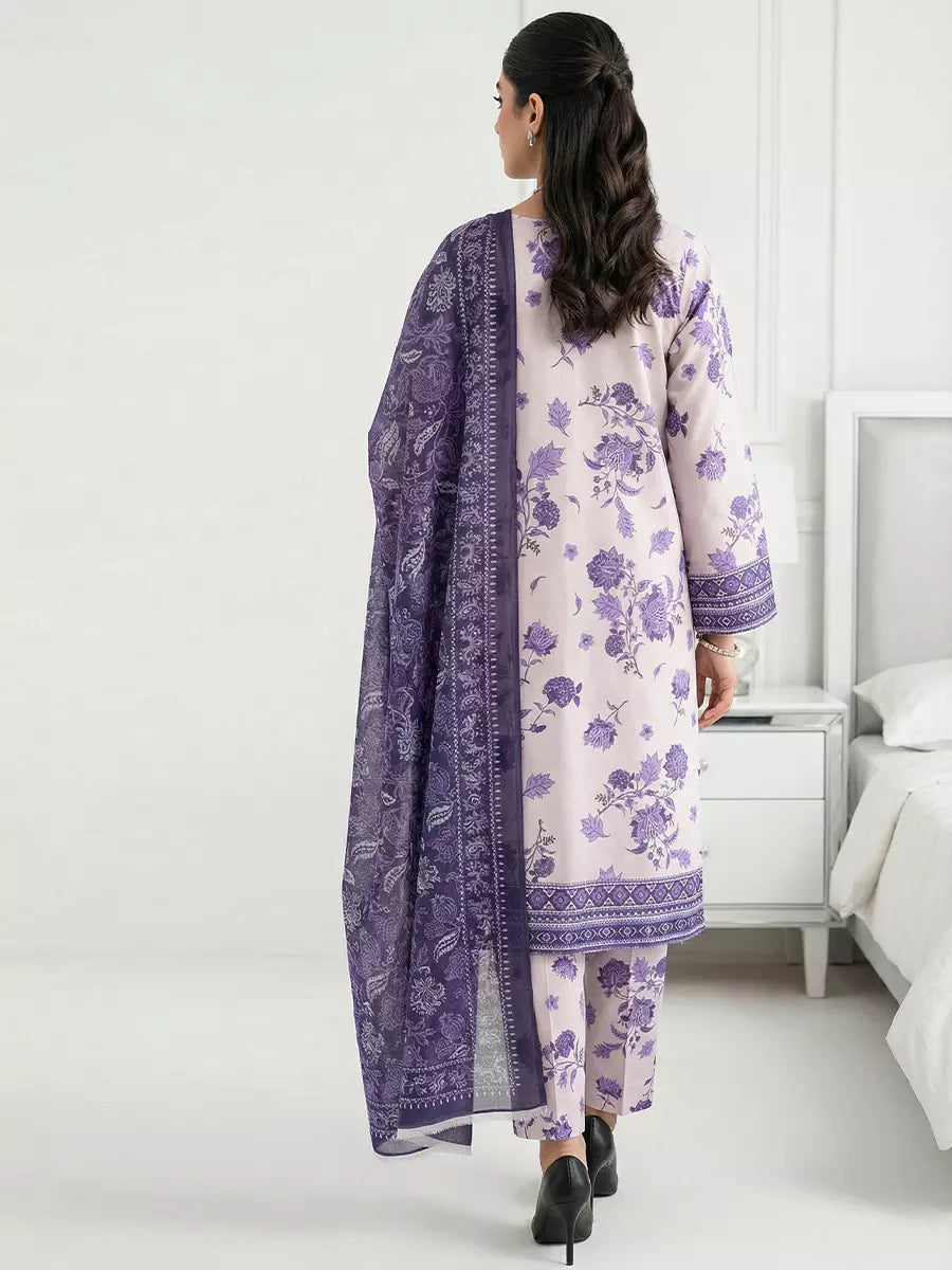 Salitex Unstitched Printed Lawn Silk 3 Piece Suit SUNS7ASI348 - Casual Collection