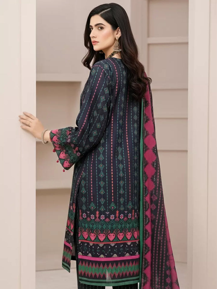Salitex Unstitched Printed Lawn Silk 3 Piece Suit SUNS7ASI341 - Casual Collection