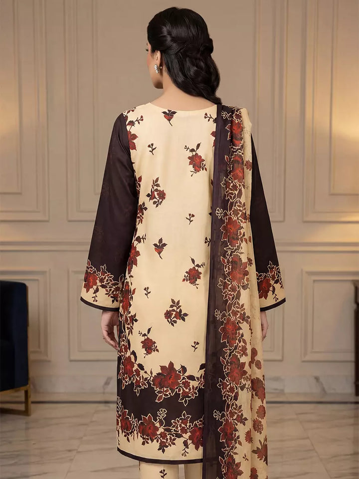 Salitex Unstitched Printed Lawn Silk 3 Piece Suit SUNS7ASI340 - Casual Collection