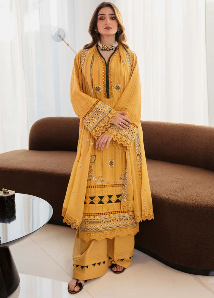 Vouge By Humdum Embroidered Lawn Suit Unstitched 3 Piece HD24V D02 - Summer Collection