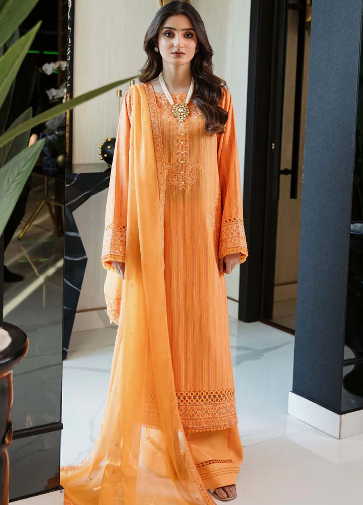 Vouge By Humdum Embroidered Lawn Suit Unstitched 3 Piece HD24V D05 - Summer Collection