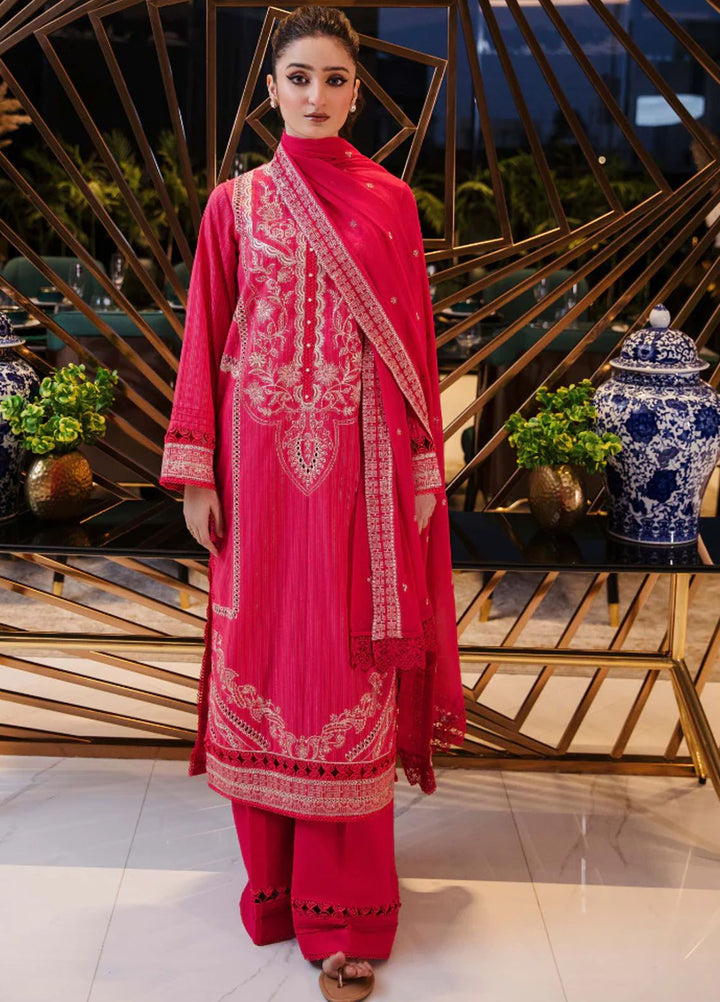 Vouge By Humdum Embroidered Lawn Suit Unstitched 3 Piece HD24V D07 - Summer Collection