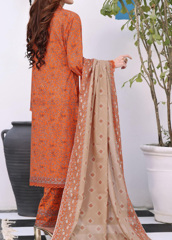 VS Textiles Printed Lawn Suits Unstitched 3 Piece VS24AM D-010 - Summer Collection