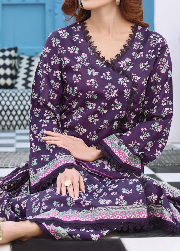 VS Textiles Printed Lawn Suits Unstitched 3 Piece VS24AM D-022 - Summer Collection