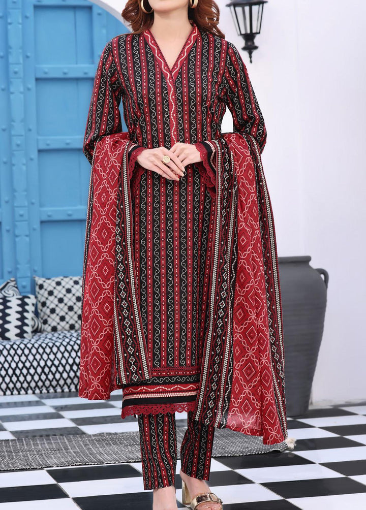 VS Textiles Printed Lawn Suits Unstitched 3 Piece VS24AM D-030 - Summer Collection