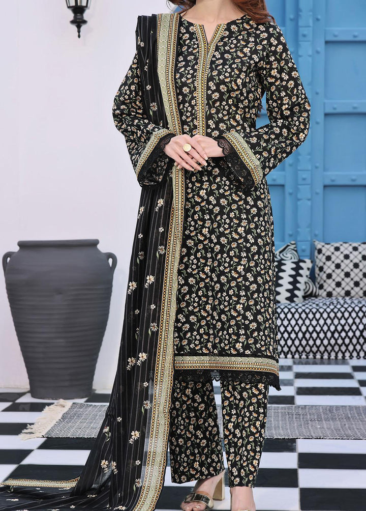 VS Textiles Printed Lawn Suits Unstitched 3 Piece VS24AM D-091 - Summer Collection