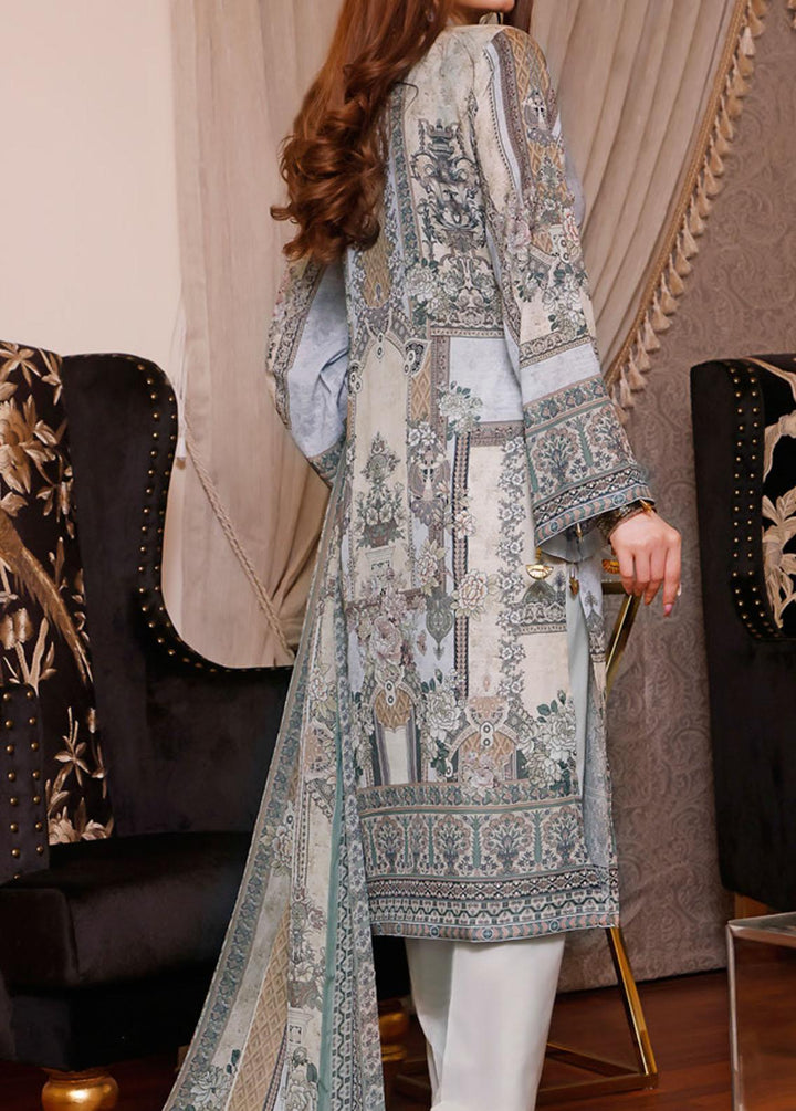 Hina Umer By VS Textiles Embroidered Lawn Suits Unstitched 3 Piece VS22HU 01 - Summer Collection