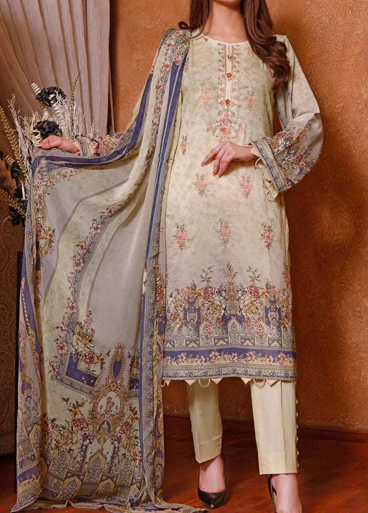 Hina Umer By VS Textiles Embroidered Lawn Suits Unstitched 3 Piece VS22HU 08 - Summer Collection