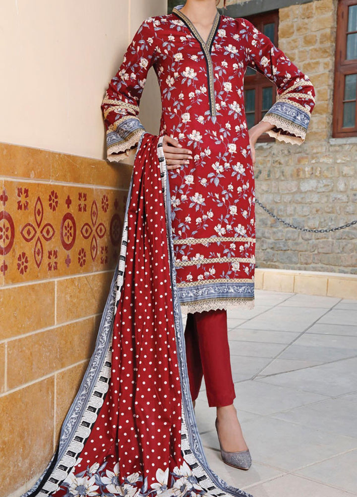 VS Textiles Printed Lawn Suits Unstitched 3 Piece VS21S-2 2611-A - Summer Collection