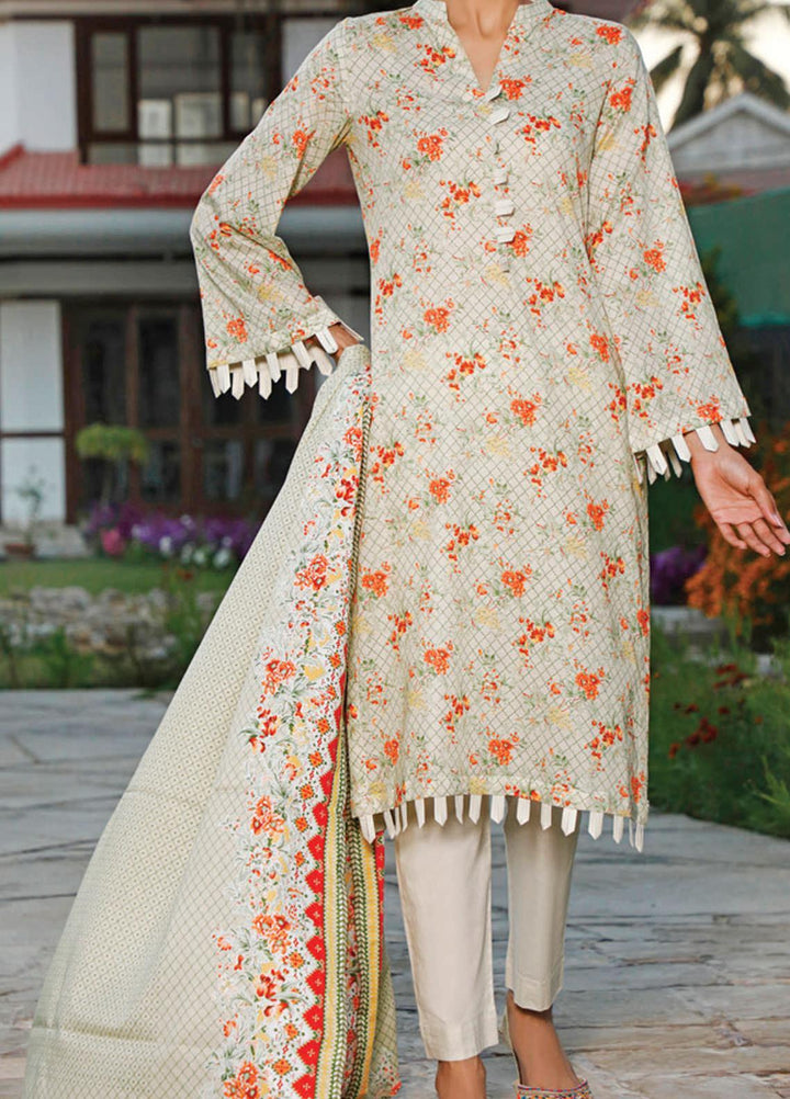 VS Textiles Printed Lawn Suits Unstitched 3 Piece VS21S-2 2614-A - Summer Collection
