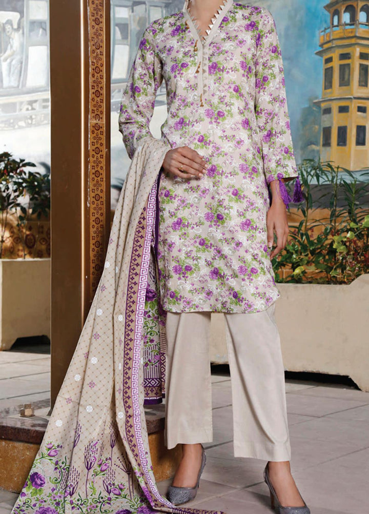 VS Textiles Printed Lawn Suits Unstitched 3 Piece VS21S-2 2615-A - Summer Collection