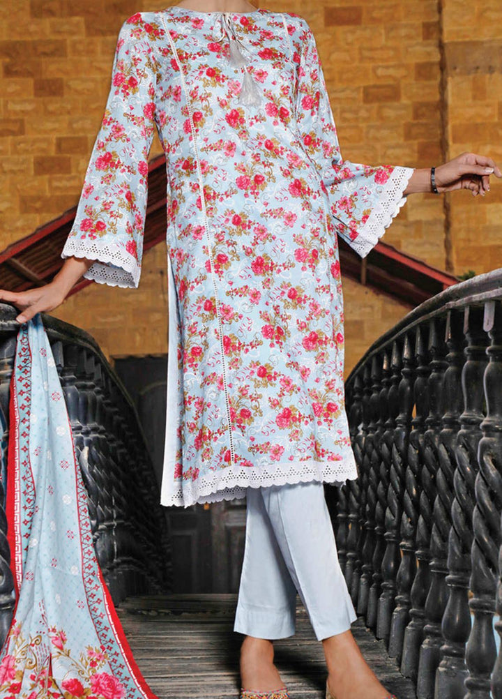 VS Textiles Printed Lawn Suits Unstitched 3 Piece VS21S-2 2615-B - Summer Collection