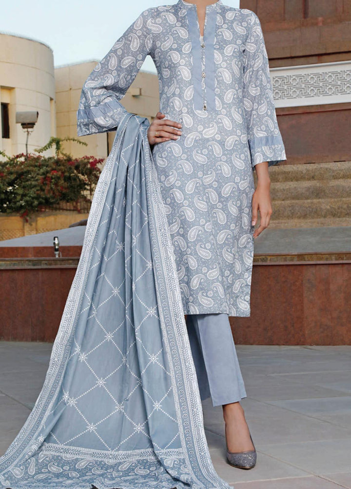 VS Textiles Printed Lawn Suits Unstitched 3 Piece VS21S-2 2618-E - Summer Collection