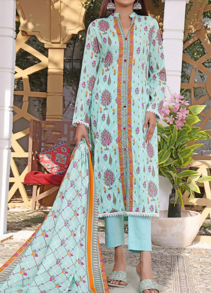 VS Textiles Printed Lawn Suits Unstitched 3 Piece VS23SL D-902 B - Summer Collection