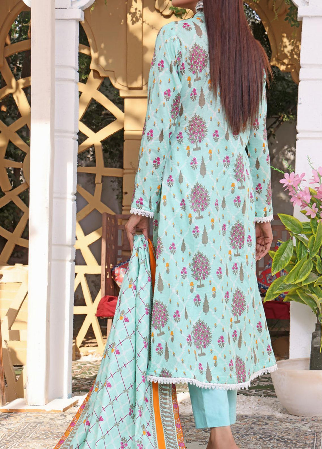 VS Textiles Printed Lawn Suits Unstitched 3 Piece VS23SL D-902 B - Summer Collection