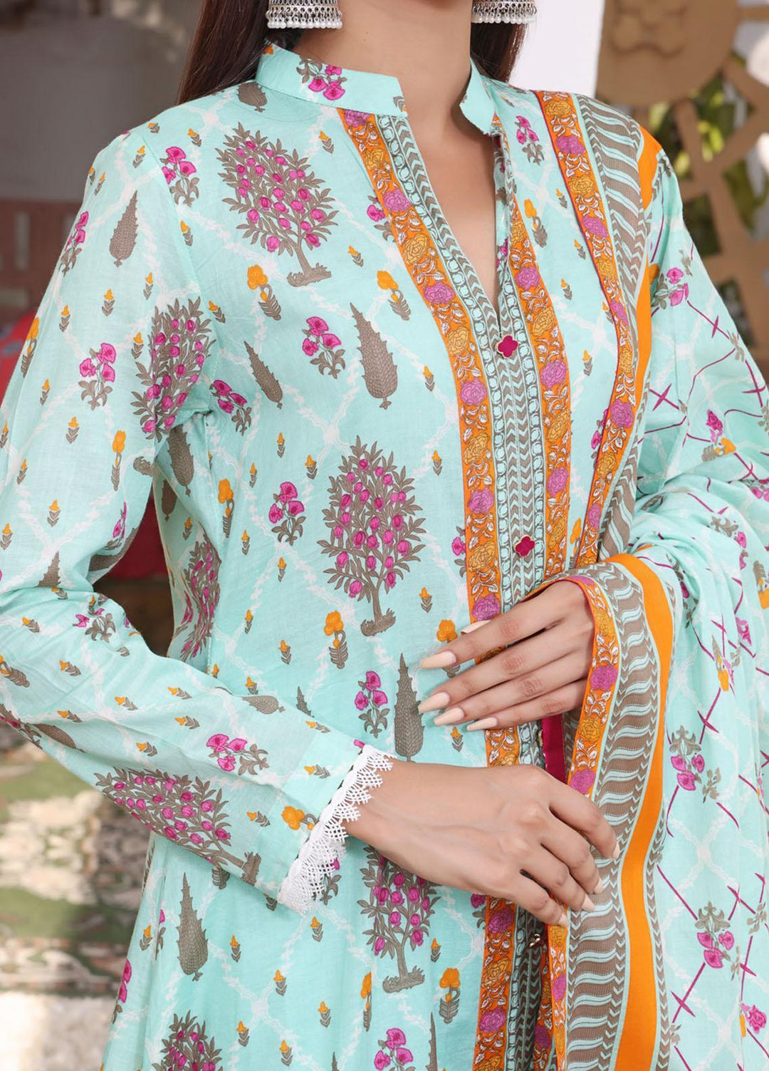 VS Textiles Printed Lawn Suits Unstitched 3 Piece VS23SL D-902 B - Summer Collection
