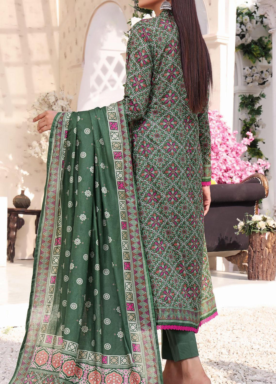 VS Textiles Printed Lawn Suits Unstitched 3 Piece VS23SL D-903 A - Summer Collection