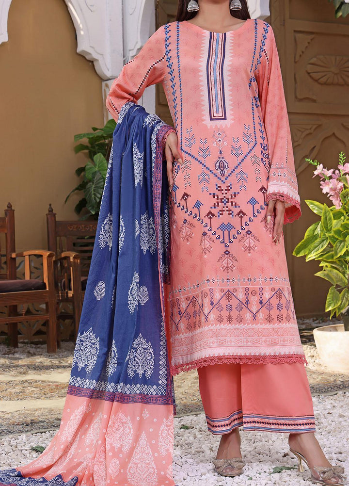 VS Textiles Printed Lawn Suits Unstitched 3 Piece VS23SL D-906 B - Summer Collection