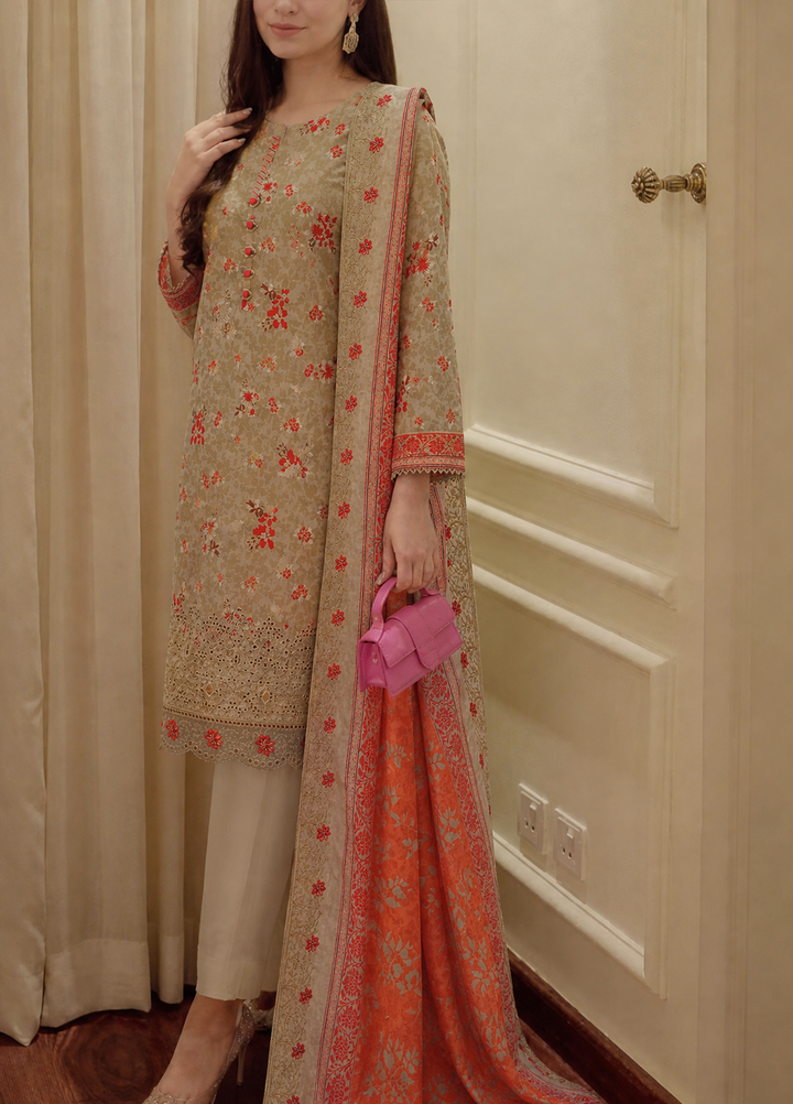 Premium Signature by HZ Textiles Unstitched Embroidered Lawn 3 Piece Suit PSE-1229 Festive Collection