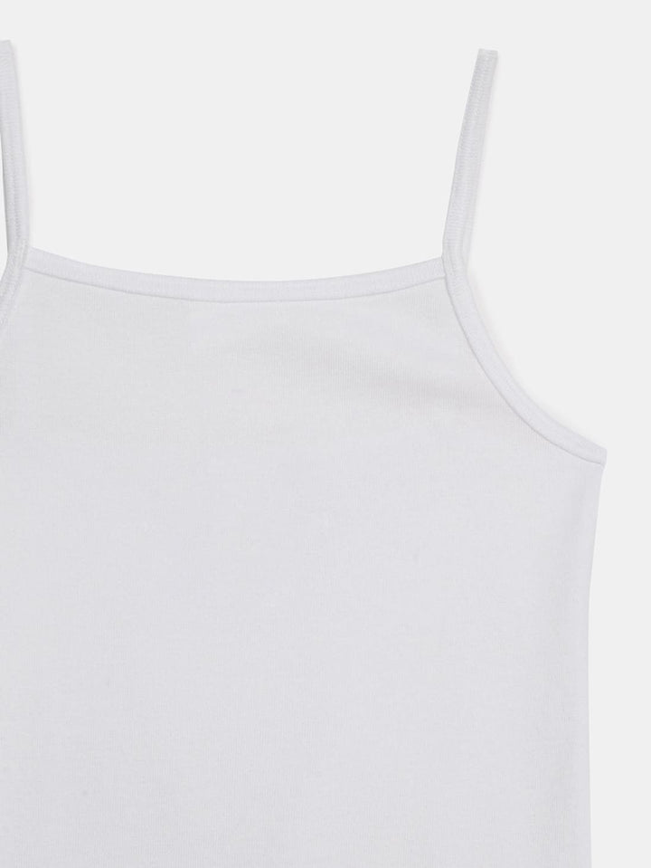 Dhaga Kids Pret Solids Jersy 1 Piece Pack of 3 Cotton Camisole White HDKB - Summer Collection