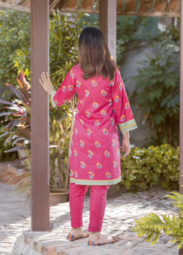 Waniya Cambric Ready to Wear 2 Piece Suit for Girls -  FUCHSIA FUSION GKE-08
