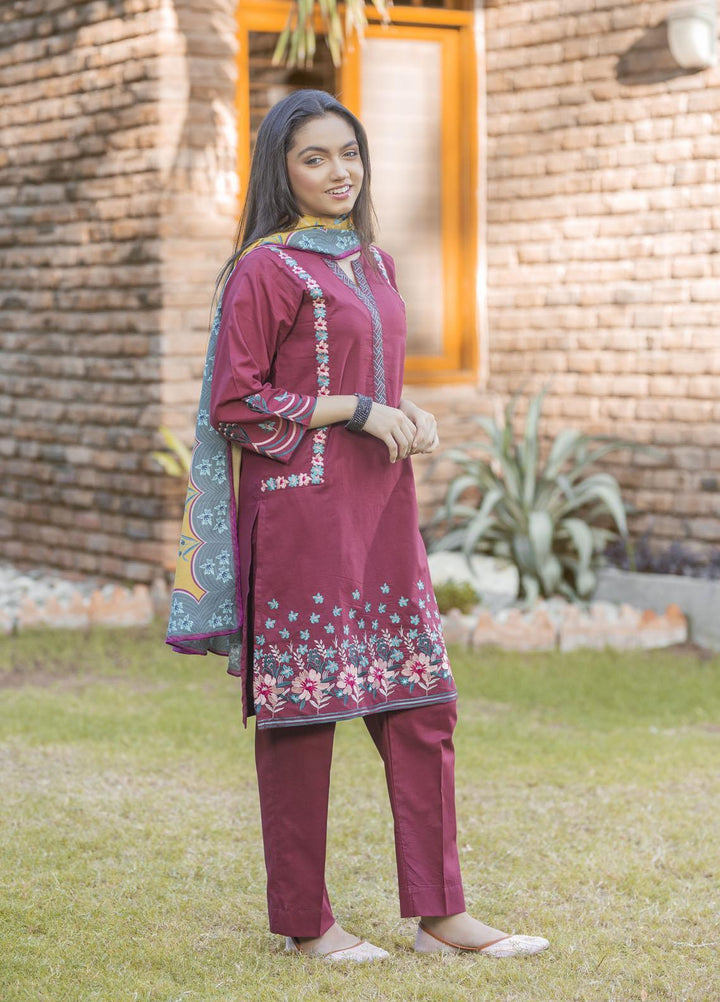 Waniya Cambric Ready to Wear 3 Piece Suit for Girls -  MANGHONY DREAM ZEB-006